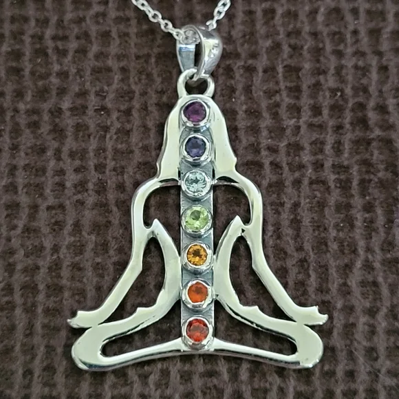 Shivam Meditating Woman🧘‍♀️ Pendant Necklace - NWT - Picture 5 of 16